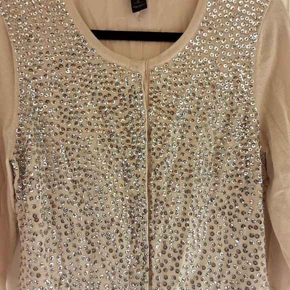 White House Black Market  Sequin Cardigan, Size Large - Picture 1 of 7
